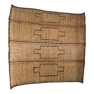 Tuareg Rug in Plant Fibers and Leather, Mauritania, 1990s For Sale