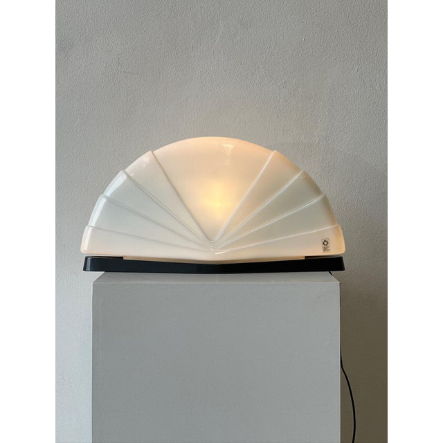 Black Flores Model Table Lamp by Paolo Nava for Leucos, 1980s For Sale - Image 8 of 12