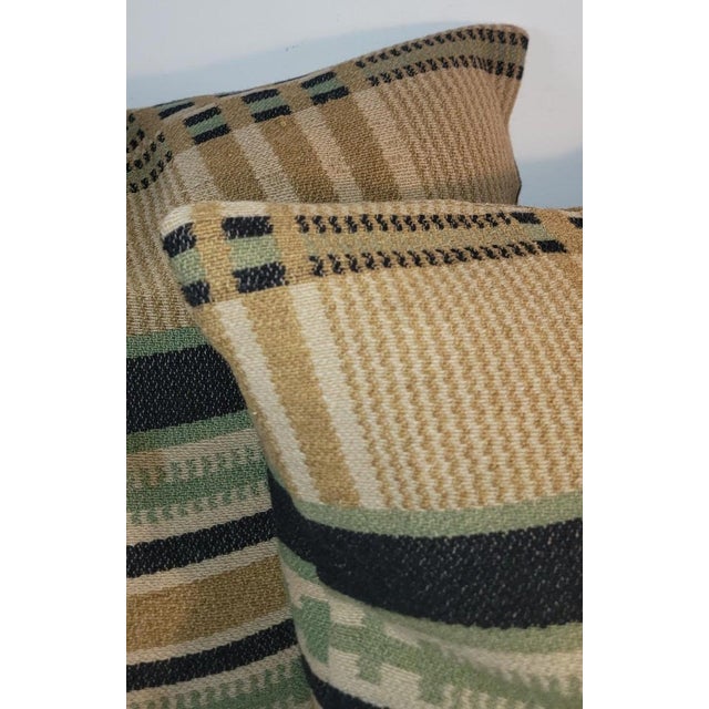 Collection of Three 19Thc Horse Blanket Pillows For Sale - Image 4 of 6