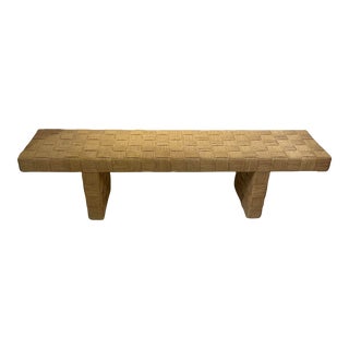 Vintage Late 20th Century Canning and Plywood Bench by Harvey Probber For Sale