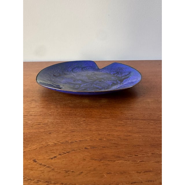 Paint Mid Century Modern Enamel on Copper Dish by Eve Paige Spencer For Sale - Image 7 of 12