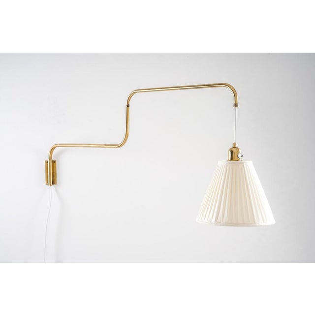 Swedish Wall Lamp in Brass, 1940s For Sale - Image 6 of 18
