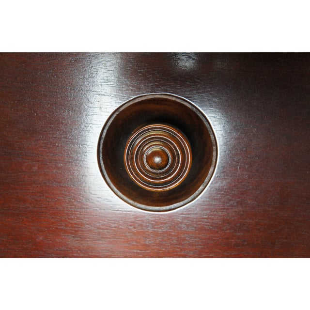 Late 20th Century Ralph Lauren Henredon George II Mahogany Gentleman's Dresser Chest of Drawers For Sale - Image 11 of 15