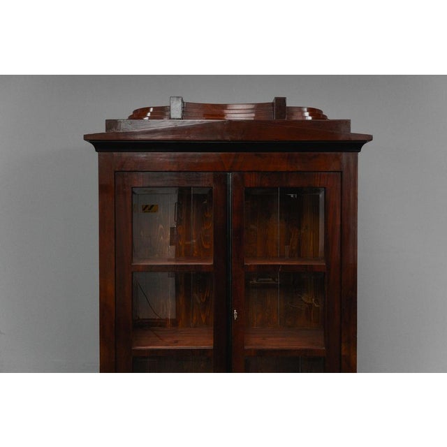 Biedermeier Style Bookcase in Mahogany, Early 20th Century For Sale - Image 9 of 18