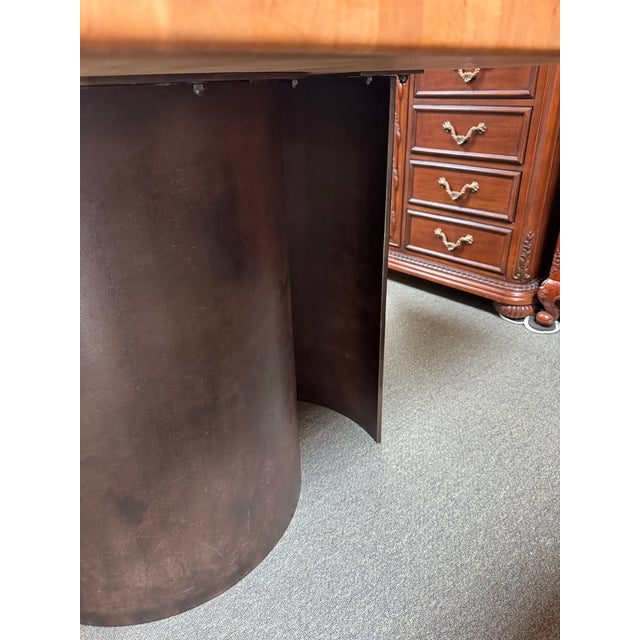 Industrial Butcher Block Table For Sale - Image 10 of 12