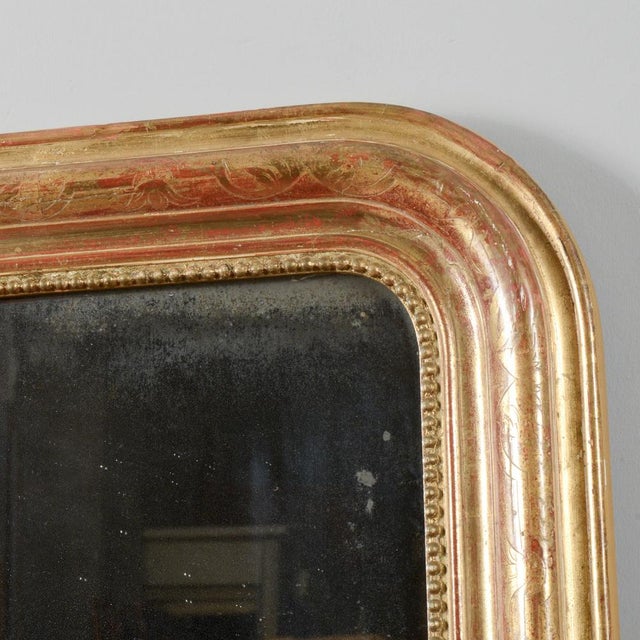 French Gold Leaf Fireplace Mirror For Sale - Image 17 of 18