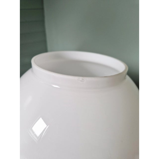 Space Age White Opaline and Chrome Metal Table Lamp, 1970s For Sale - Image 13 of 16