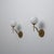 Metal Italian Brass and Opaline Glass Globe Wall Sconces, 1950s, Set of 2 For Sale - Image 7 of 11