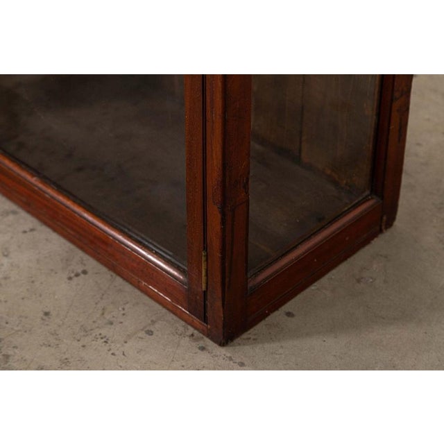 Large Antique English Mahogany Glazed Display Cabinet, 1880 For Sale - Image 12 of 15