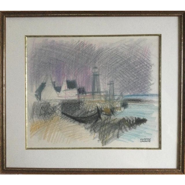 Late 20th Century Jean Cluseau-Lanauve, Breton Landscape, 1980, Pastel For Sale - Image 5 of 5