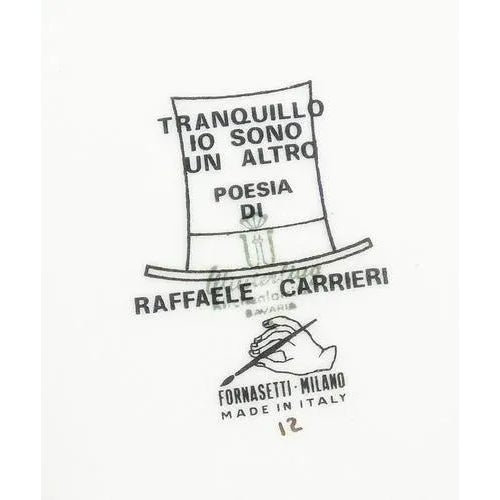 R. Carrieri Tranquillo\. Design Plate from Fornasetti For Sale - Image 4 of 5