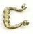 Traditional Pair of Late 20th Century Traditional Bridge Brass Drawer Pulls For Sale - Image 3 of 4