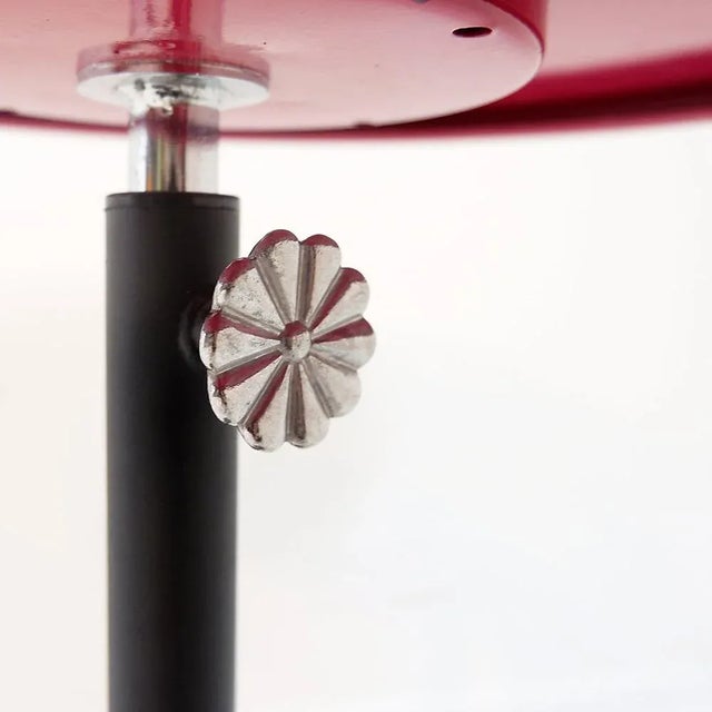 Side Table with Pink Metal Top For Sale - Image 4 of 12