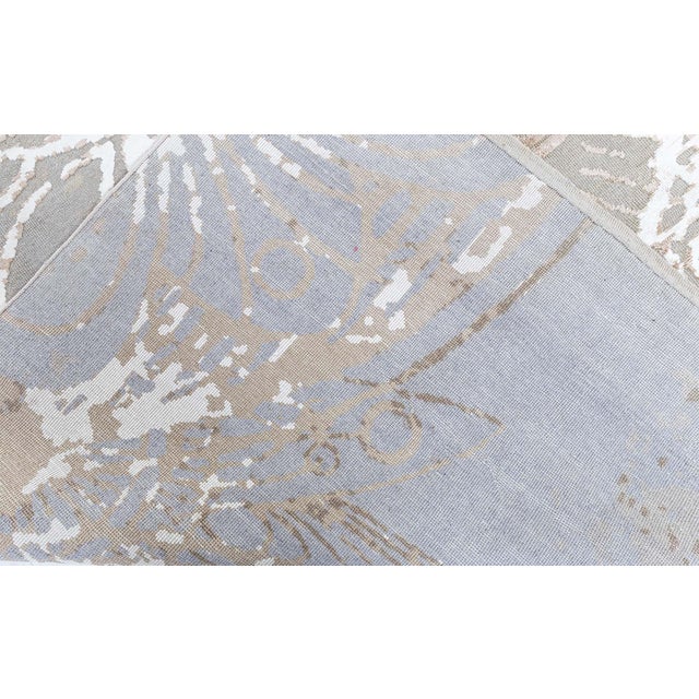 Abstract Modern Rug in Banana Silk & Wool by Doris Leslie Blau Size: 12'0" × 18'2" (365 × 553 cm) A luminous interplay of...