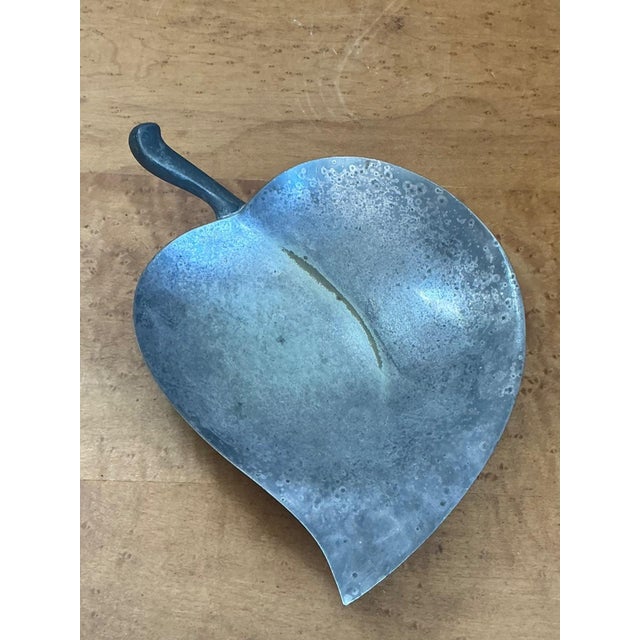 Vintage Decorative Leaf Metal Bowl For Sale In West Palm - Image 6 of 12