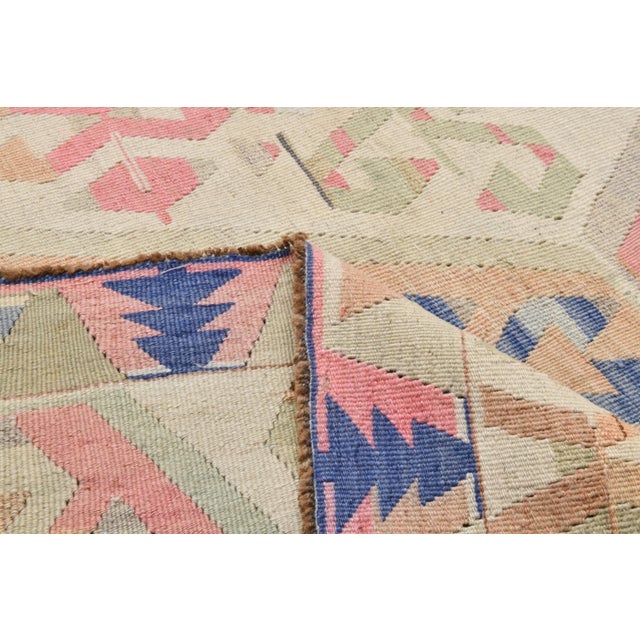 Turkish Wool Kilim Rug, 1960s For Sale - Image 10 of 12