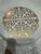 An elegant vintage decorative porcelain serving plate by Lenox featuring richly embossed scrollwork borders and an ornate...