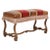 19th Century Spanish Backless Leather and Velvet Louis XIV Style Bench For Sale - Image 12 of 13