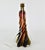 Metal Vintage Uranium Murano Glass Table Light Mid Century | Accent Lamp Red Green Brown | Italian Seguso Sommerso Flavio Poli Pietro Toso Orange For Sale - Image 7 of 12