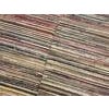 Textile 1920s Multicolor Earth Tone Stripe Antique American Rag Rug 8' 6" X 12' 0" Knotted Wool Carpet For Sale - Image 7 of 7
