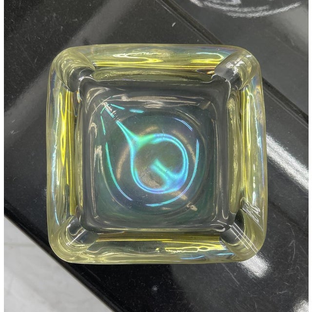 Iridescent Murano Glass Ashtray by Seguso, Italy, 1940s For Sale - Image 12 of 14