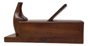 Antique Woodworking Plane Shaped Oak Box, 1890s