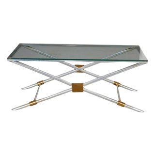 Rare X-leg Coffee Table V-41 by John Vesey For Sale