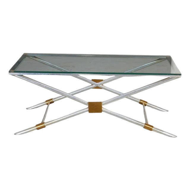 Rare X-leg Coffee Table V-41 by John Vesey For Sale