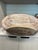 Rustic Vintage Hand Carved Wood Swan Basket Whitewashed Coastal Centerpiece For Sale - Image 3 of 8