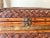 Burnt Umber Late 20th-Century Handwoven Tabletop Rattan & Bamboo Wood Storage Box For Sale - Image 8 of 13