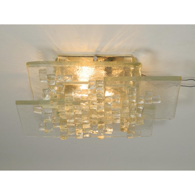 Metal Murano Glass Wall Lamp by Albano Poli for Poliarte, Italy, 1970s For Sale - Image 7 of 18