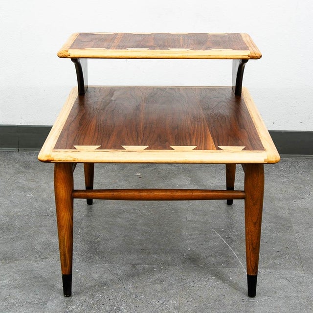 Mid Century Modern End Table Side Nightstand Lane Acclaim Restored Step Up MCM For Sale In Sacramento - Image 6 of 11