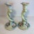 Early 1900s W G & Co Limoges Porcelain Hand-Painted Candle Holders- A Pair For Sale - Image 9 of 12