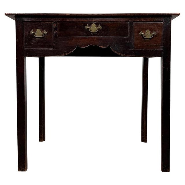 Antique English Oak Writing Table, 1700s For Sale - Image 12 of 12