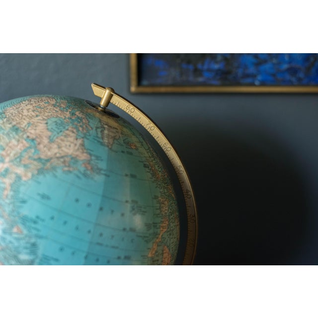1960s Mid Century Modern Cram's Imperial World Desktop Globe on Stand For Sale - Image 5 of 8