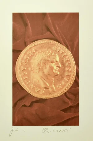 Aureus IV - Original PhotoLithograph by Bettino Craxi - 1990s 1990s