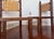 Mid-Century Modern 1940s/50s MCM Hans Wegner Style Woven Canvas / Walnut Living Room Side Chairs For Sale - Image 3 of 4