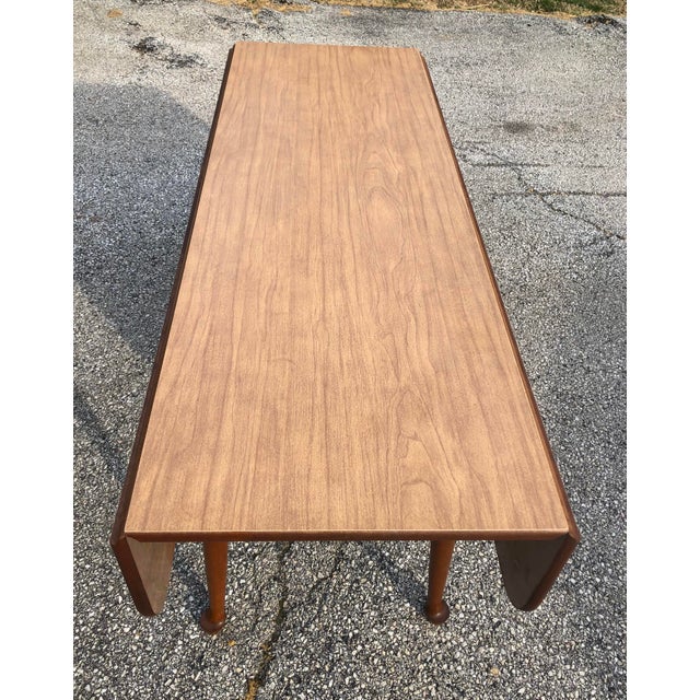 MidCentury Modern Retro Formica Top Drop Leaf Table Chairish