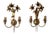 Italian Hollywood Regency Gilt Lily Sconces by Passeri, 1980s, Set of 2 For Sale