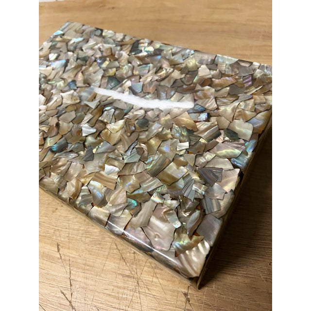 Resin With Mother of Pearl Inclusion Box For Sale - Image 11 of 11
