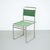 Mid-Century Modern Tubular Steel Chair with Green Fabric For Sale - Image 10 of 18
