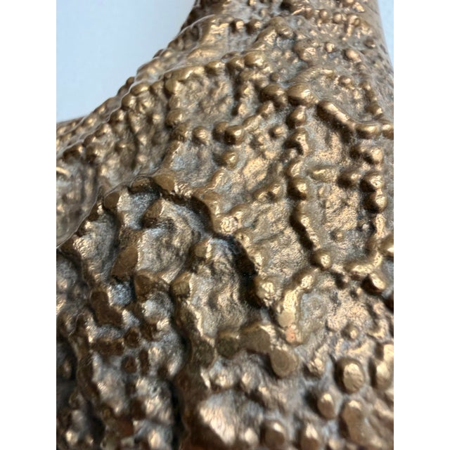 Vintage Large Brass Starfish Sculpture For Sale - Image 9 of 11