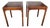 Leather Top End Table Set of 2 For Sale