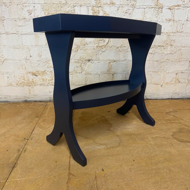 2020s Lozer End Table - Navy Blue For Sale - Image 5 of 8
