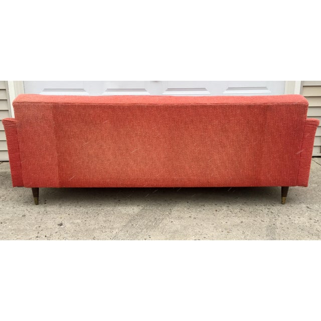 Vintage Kroehler Mid-Century Pink Sofa | Chairish
