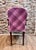 Wood 1980s Pair of Rococo Style Upholstered Dining Chairs in Harris Tweed For Sale - Image 7 of 12