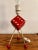 Metal American Red & Cream Atomic Tripod Dice Table Lamp, 1950s For Sale - Image 7 of 11