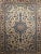 Vintage Tabriz Area Rug, Handwoven Wool, Floral Pattern, Ivory & Blue, 6’ X 8’ For Sale - Image 9 of 12