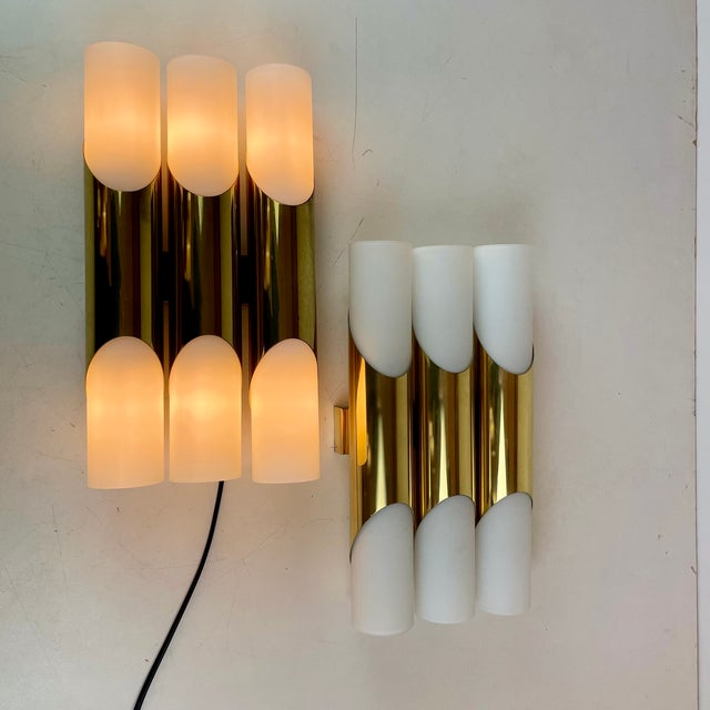 Metal Modern Sconces by Rolf Krüger for Paul Neuhaus Leuchten, 1960s, Set of 2 For Sale - Image 7 of 15