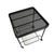 Mathieu Matégot Metal Bar Cart, Glass Lower Shelf, Pleated Apron, France, 1950s For Sale In New York - Image 6 of 17